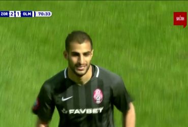 УПЛ | Чемпіонат України з футболу 2021 | Зоря - Олімпік - 2:1. Відео голу Шахаба (71`)