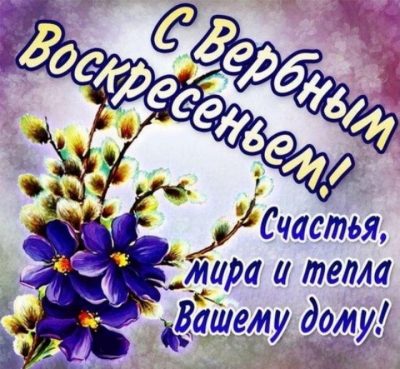 С Вербным воскресеньем! Красивое музыкальное поздравление, видео открытка к 17 апреля 2023 года