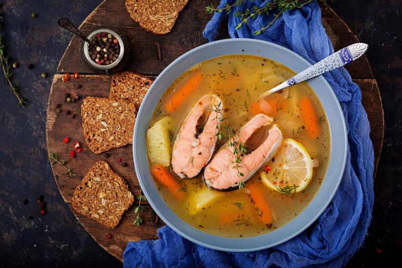 Рыбный суп из красной рыбы: рецепт с фото