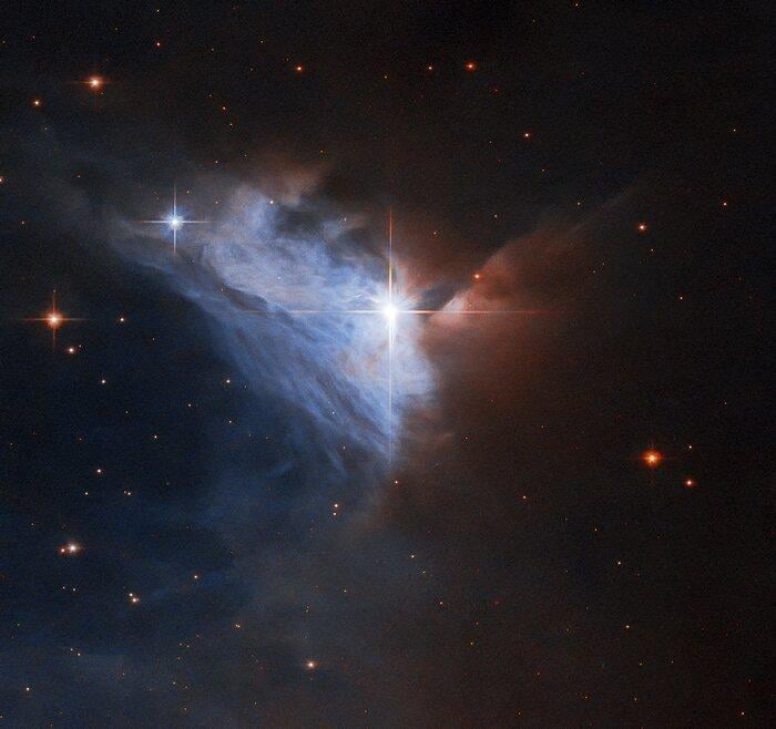 Космическая туманность из созвездия Единорога / фото ESA/Hubble, R. Sahai0