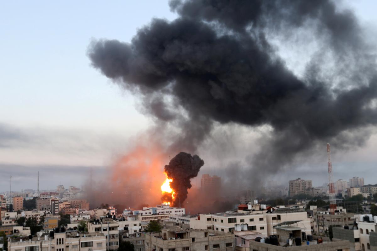 Обстрел из российского ПТРК нанесли во время ракетной атаки армии Израиля по позициям ХАМАС / фото REUTERS