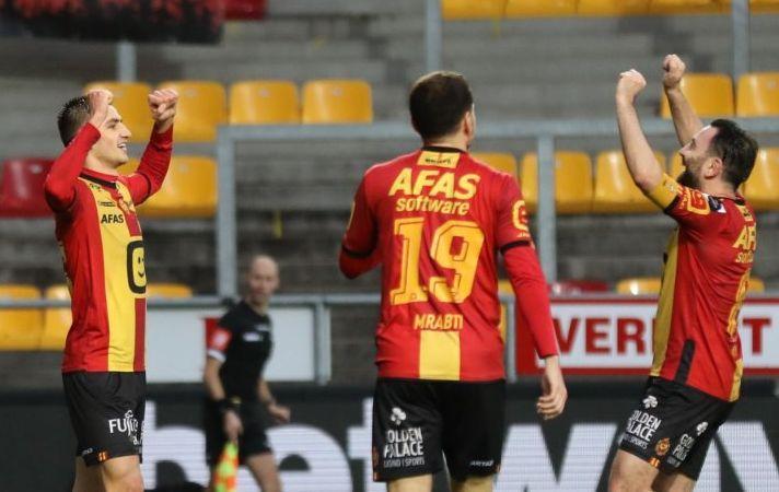 Мар'ян Швед (ліворуч) забив другий гол команди / фото twitter.com/kvmechelen Мар'ян Швед (ліворуч) забив другий гол команди / фото twitter.com/kvmechelen