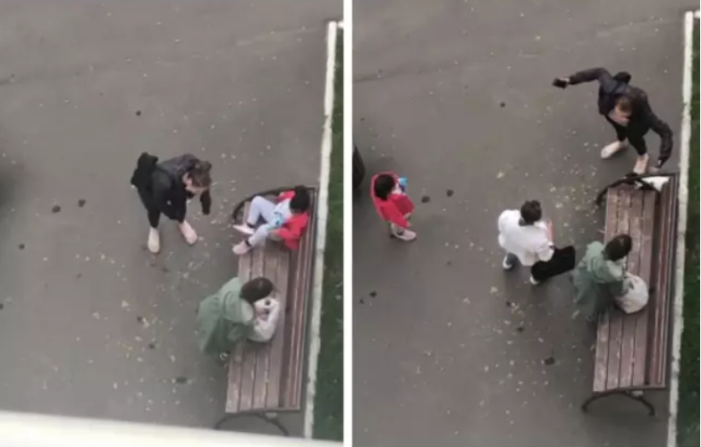 Женщина разозлилась на детей / скриншот Женщина разозлилась на детей / скриншот