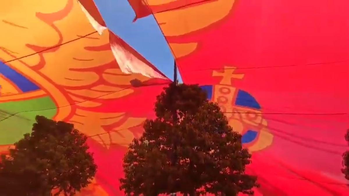 Прапор був найбільшим у світі / скріншот з відео Прапор був найбільшим у світі / скріншот з відео