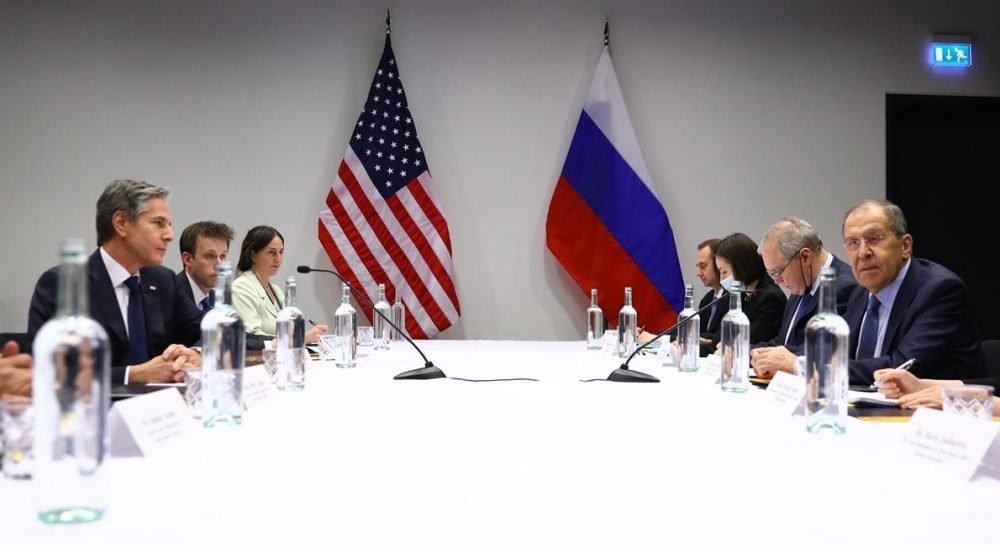 Встреча Блинкена и Лаврова: