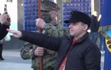 Полиция составила протокол на участника марша сторонников "Галичины", который использовал нацистское приветствие
