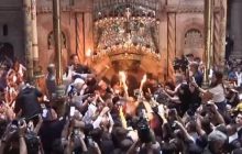В Иерусалиме сошел благодатный огонь (фоторепортаж)