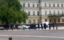Понад сотня нацгвардійців оточили Михайлівську площу у зв'язку з приїздом Блінкена (відео)
