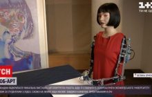 В Лондоне открыли уникальную выставку автопортретов, нарисованных роботом (видео)