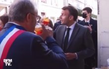 Макрон поднял бокал за открытие террас под украинский тост "Будьмо!"