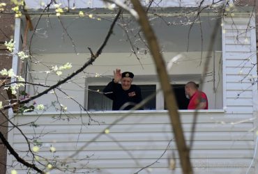 Ukraine's Navy Command greets 100-year-old veteran on Victory Day