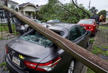 Tornado in New Orleans, USA