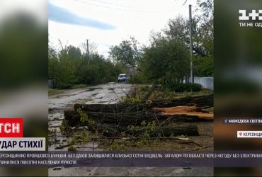 Херсонською областю пронісся потужний буревій