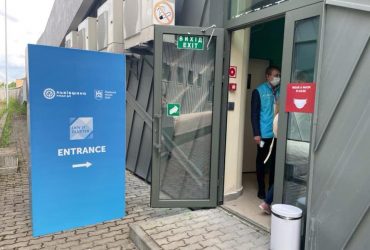 Arena Lviv stadium hosts COVID-19 vaccination center