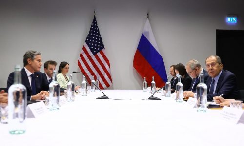 Встреча Блинкена и Лаврова: