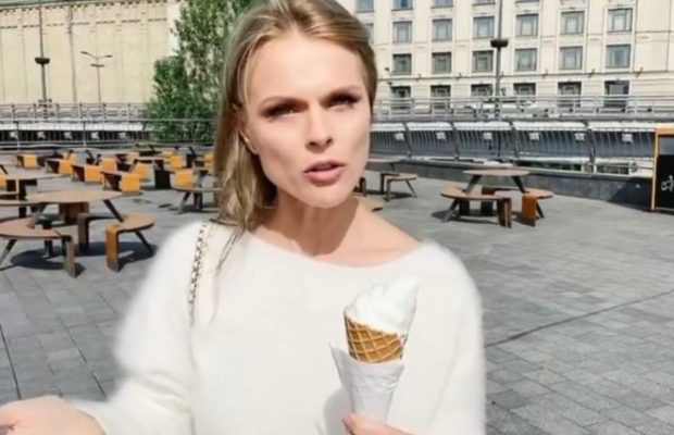Фреймут показала, як правильно їсти морозиво (відео)
