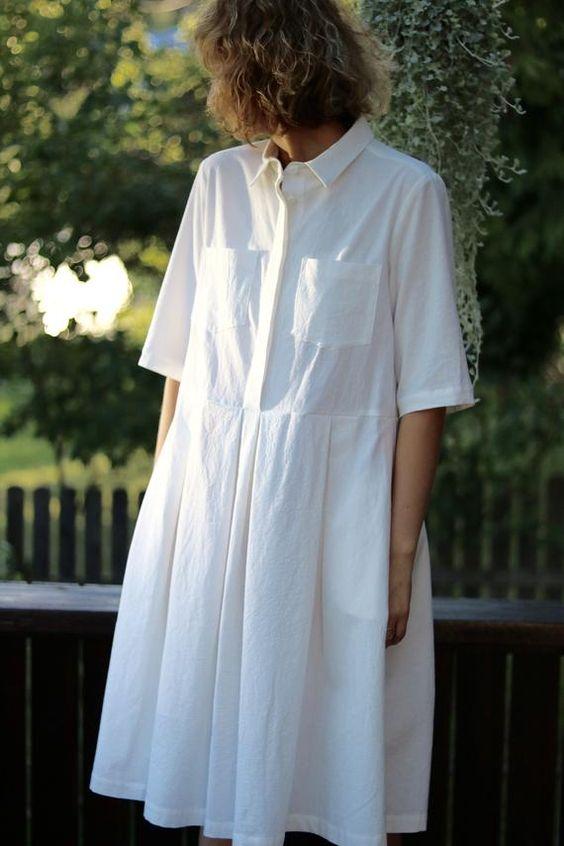 Літня сукня-сорочка / фото pinterest.com