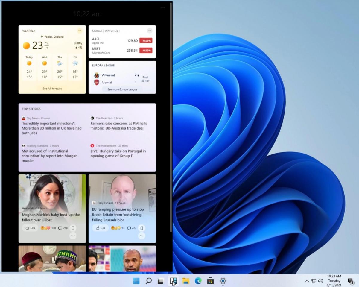Можливий інтерфейс Windows 11 / скріншот Можливий інтерфейс Windows 11 / скріншот