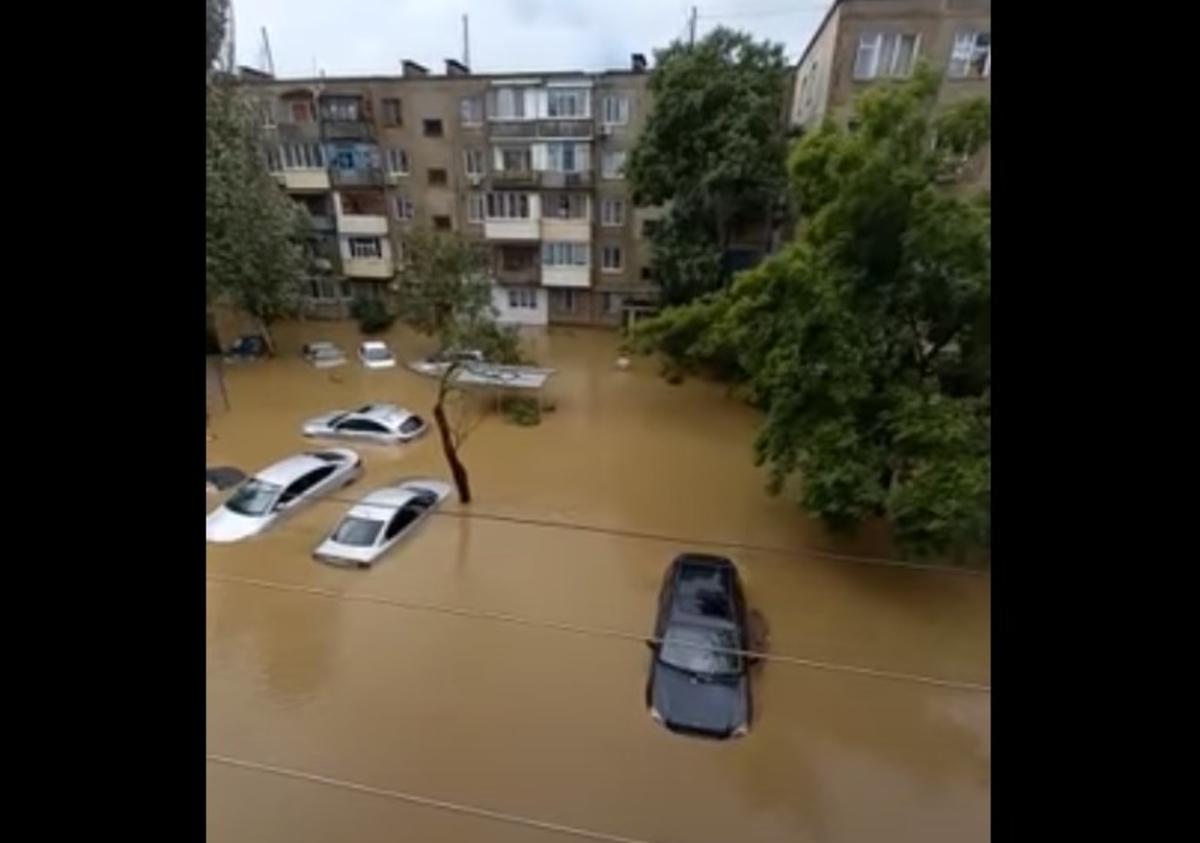 Керчь ушла под воду / скриншот видео Керчь ушла под воду / скриншот видео