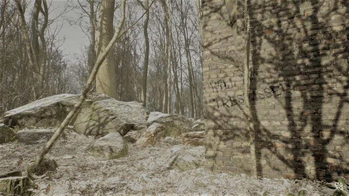Напис з трейлера Abandoned / скріншот Напис з трейлера Abandoned / скріншот
