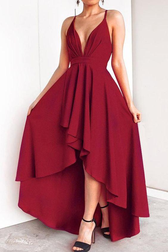 Красное платье на выпускной
