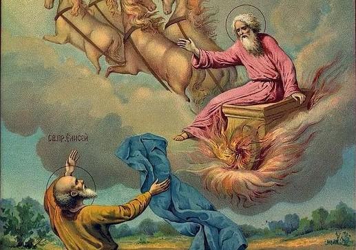 Святой Елисей и пророк Илия / pinterest.ru