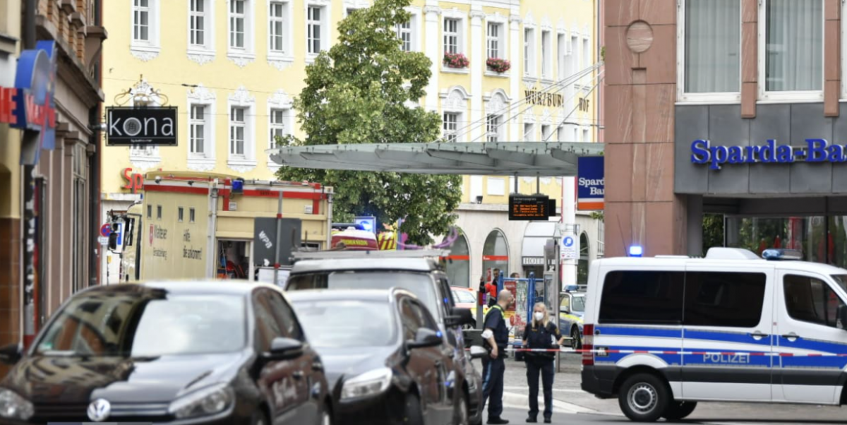 Место резни в Вюрцбурге / скриншот видео