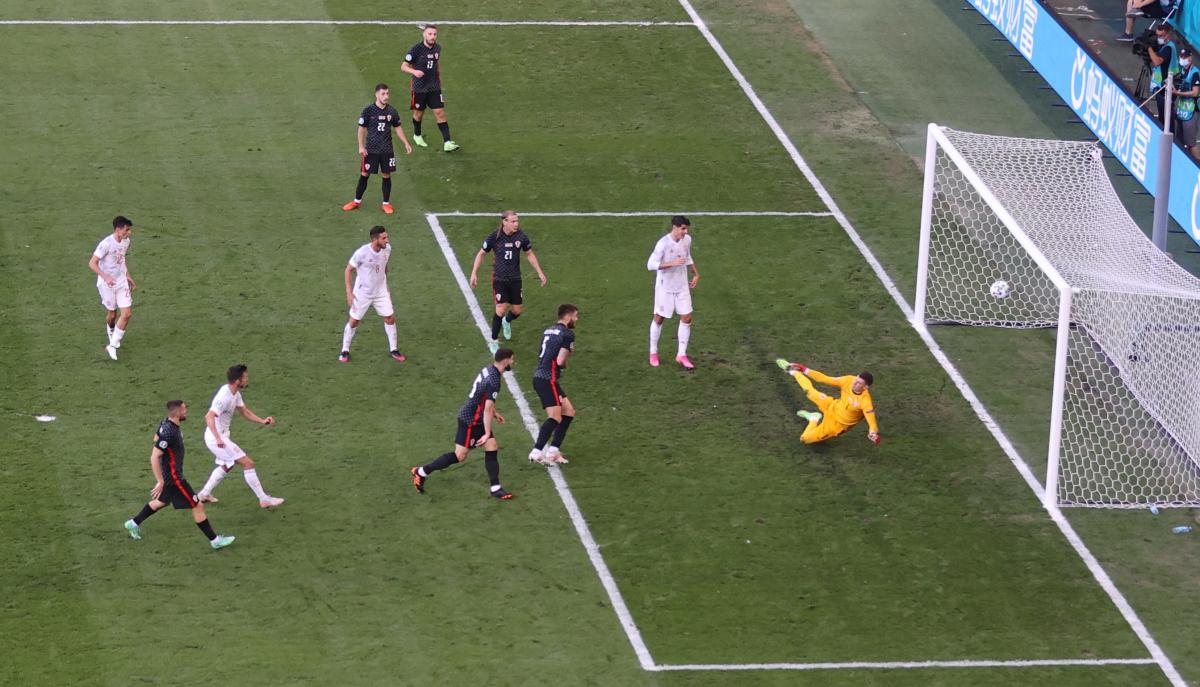 Момент с первым голом в ворота Хорватии / фото REUTERS