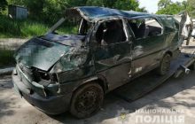На Житомирщині перекинувся мікроавтобус із родиною капелана (фото)