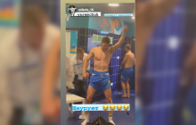 Появилось видео из раздевалки сборной Украины после победы над Швецией на Евро-2020