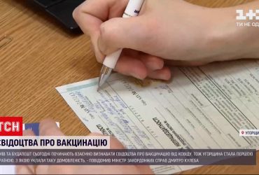 Київ та Будапешт починають взаємно визнавати свідоцтва про вакцинацію