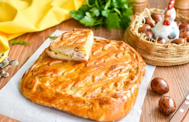 Пирог с курицей и картофелем: как приготовить сытную выпечку