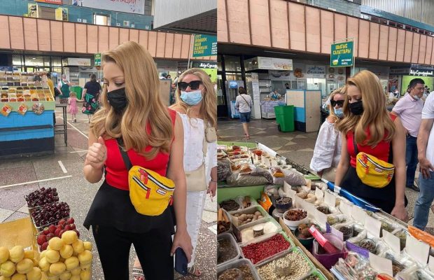 Тину Кароль застали на рынке в Казахстане (фото)