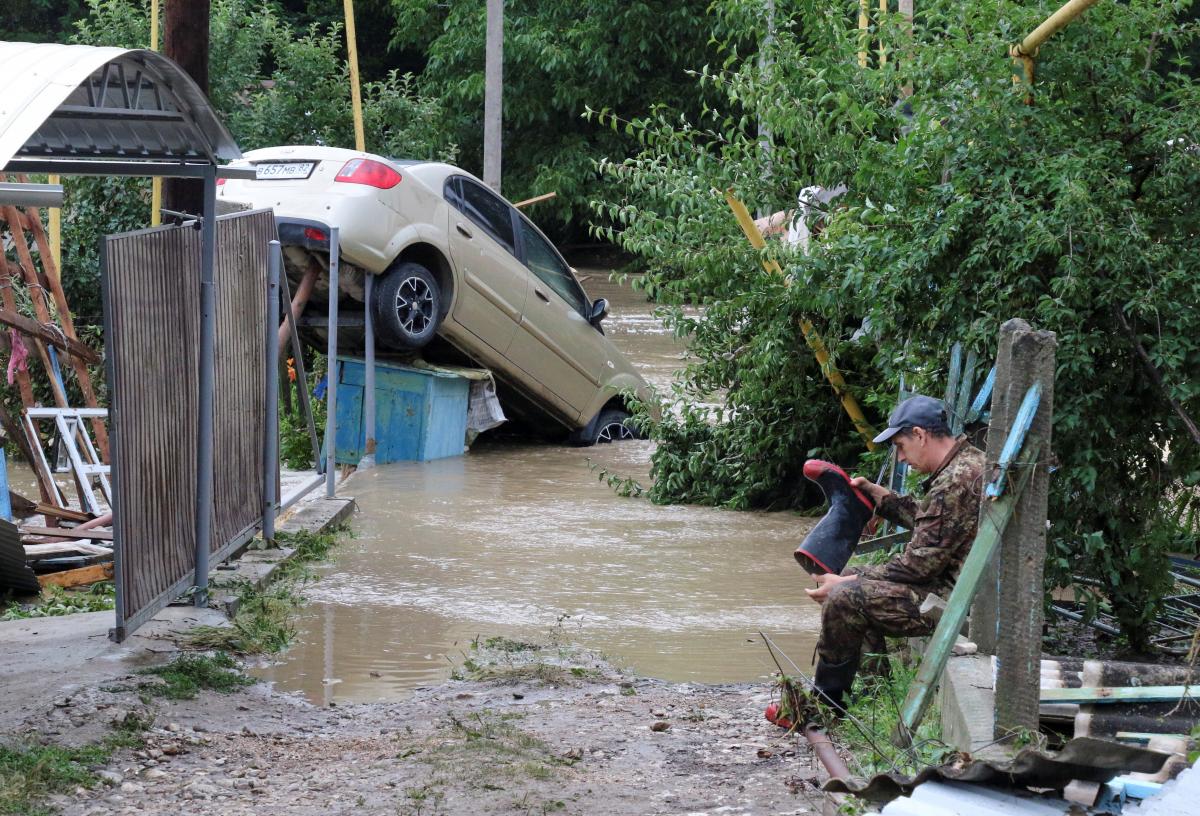 Затопление берега