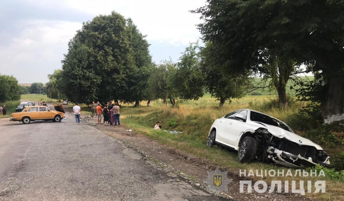 За рулем иномарки находилась беременная женщина / фото пресс-служба Нацполиции Винницкой области
