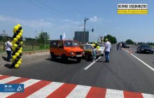 Возле Днепра состоялся пробег ретрокаров Дорогой Единства, восстановленной по программе Зеленского