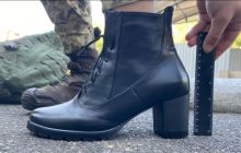 Берцы на каблуках: Арестович показал экспериментальную модель парадной обуви для курсанток ВСУ (видео)
