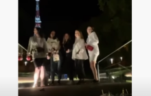 Львовянка отпраздновала 18-летие на мемориале Небесной сотни с российской музыкой и фейерверком (видео)