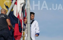 На навчаннях Sea Breeze на італійському фрегаті помітили двійника Зеленського