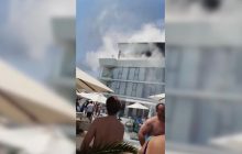 В Одессе в курортной Аркадии горел отель (видео)
