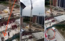 В Ивано-Франковске ребенка чудом спасли с помощью башенного крана (фото)