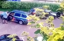 Под Киевом конфликт из-за парковки во дворе едва не завершился стрельбой (видео)