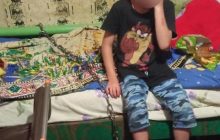 В Кривом Роге арестован мужчина, который удерживал на цепи 7-летнего мальчика (видео)