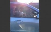 В Одессе заметили леопарда на пассажирском сиденье авто (видео)