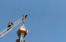 На Хмельниччині рятують життя лелеці: його ледь не вбив церковний хрест (відео)