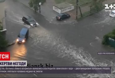 Двое мужчин стали жертвами непогоды в Бердянске