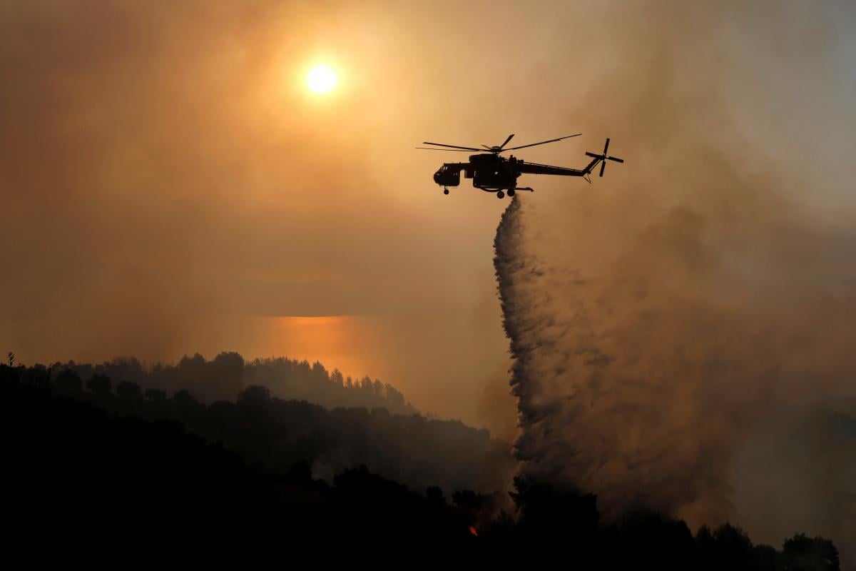 Лесные пожары в РФ проблемой для её соседей / фото REUTERS