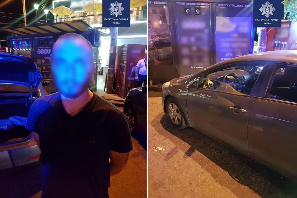 Самого ж власника KIA довелося перехоплювати / facebook.com/kyivpatrol Самого ж власника KIA довелося перехоплювати / facebook.com/kyivpatrol