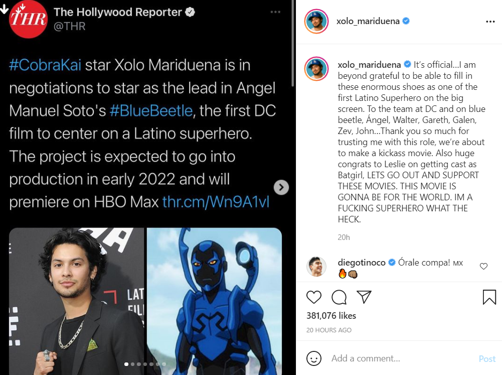 Производство фильма начнется к концу года / instagram.com/xolo_mariduena Производство фильма начнется к концу года / instagram.com/xolo_mariduena