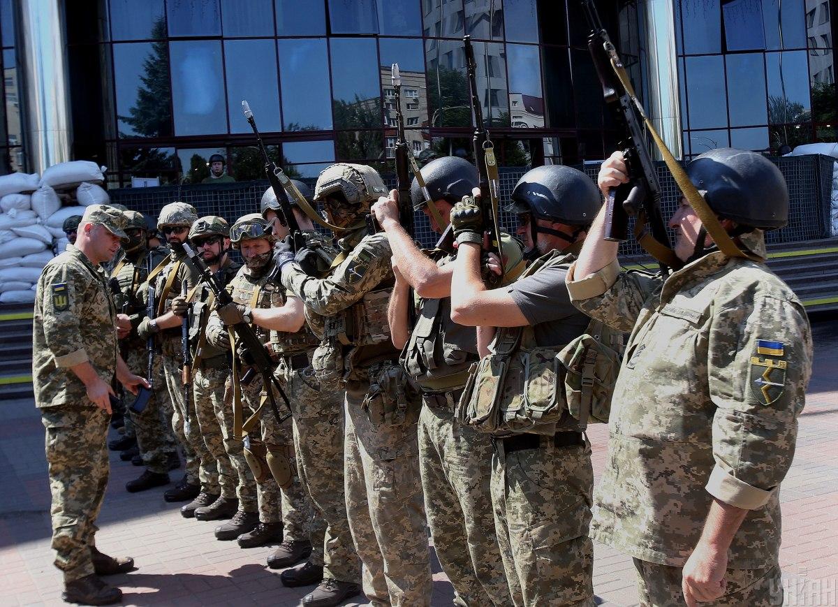 В Києві проходять військові навчання / УНІАН В Києві проходять військові навчання / УНІАН